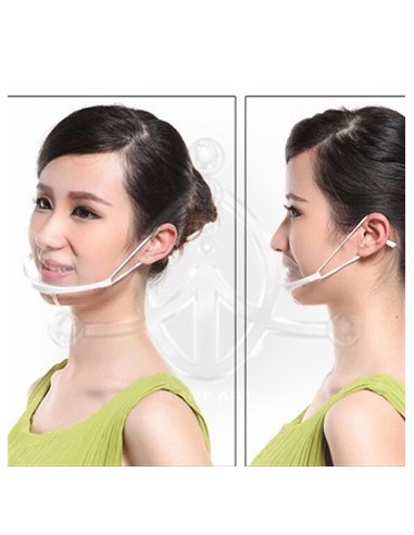 Mascarilla de plástico transparente