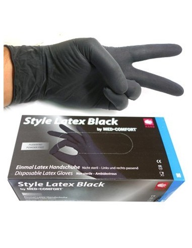 Guantes negros látex de Style Latex Black