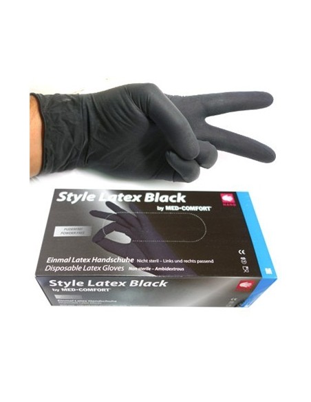Guantes negros látex de Style Latex Black Guantes negros látex de Style Latex Black