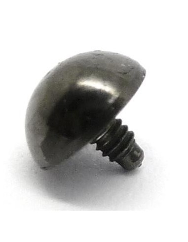 Repuesto media bola microdermal en negro.