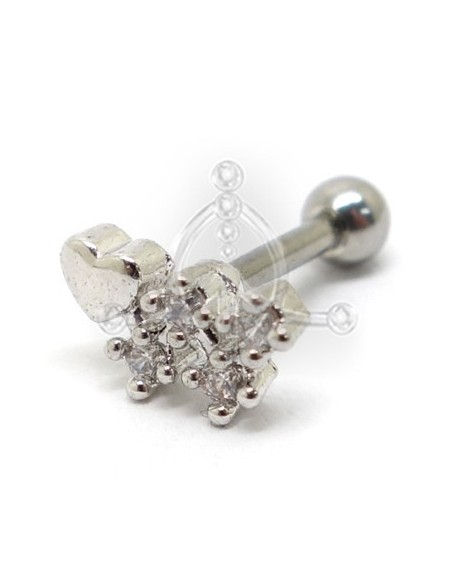 Tragus Corazón con Estela