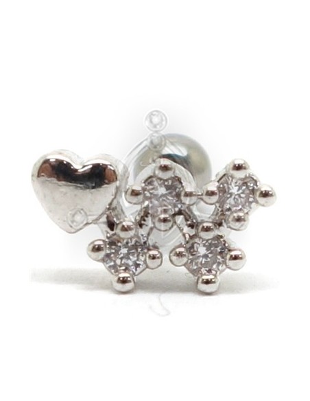 Tragus Corazón con Estela