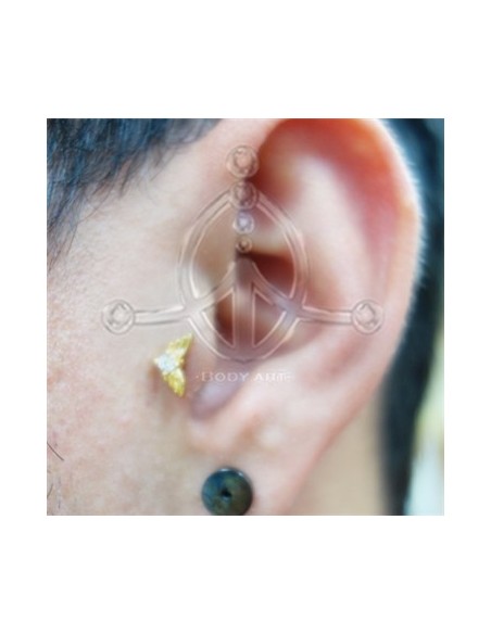 Tragus Corazón-Alas Joya