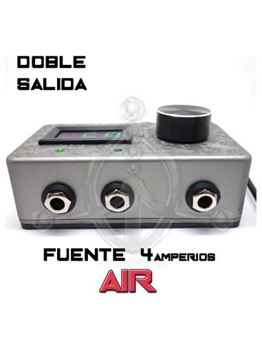 Fuente de aluminio grabado