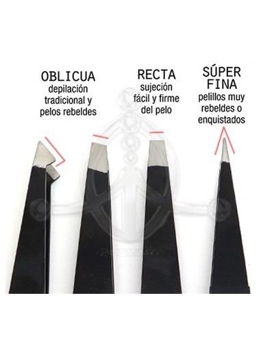 Juego de pinzas para cejas