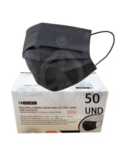 Mascarillas NEGRAS 3-capas