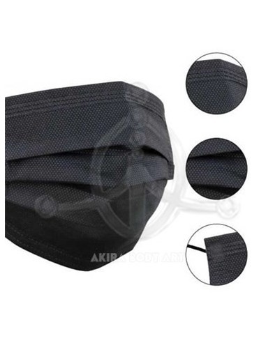 Mascarillas NEGRAS 3-capas