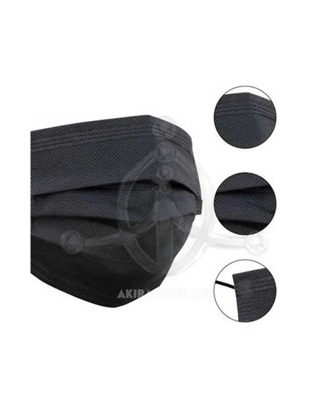 Mascarillas NEGRAS 3-capas Mascarillas NEGRAS 3-capas