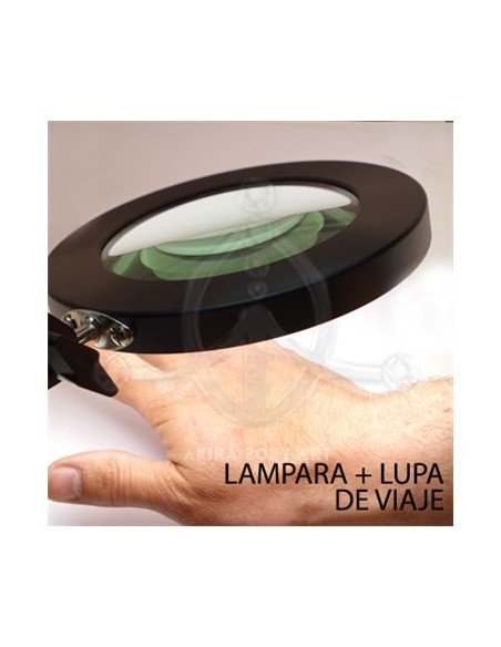 Lámpara-Lupa USB negra Lámpara-Lupa USB negra