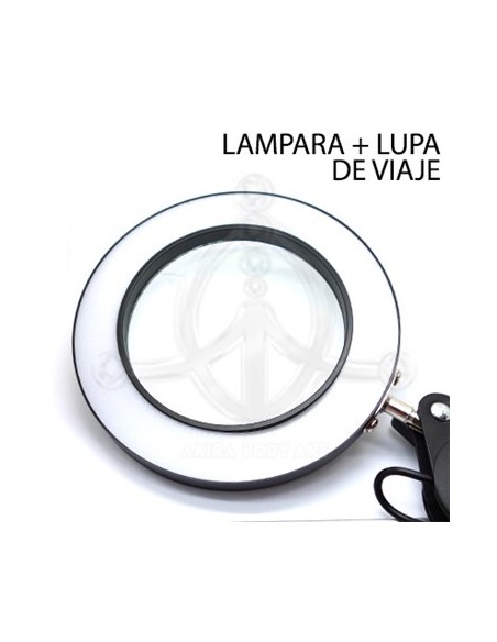 Lámpara-Lupa USB negra Lámpara-Lupa USB negra