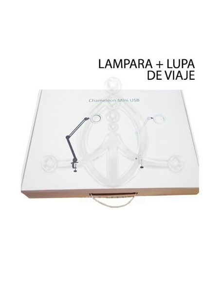 Lámpara-Lupa USB negra Lámpara-Lupa USB negra