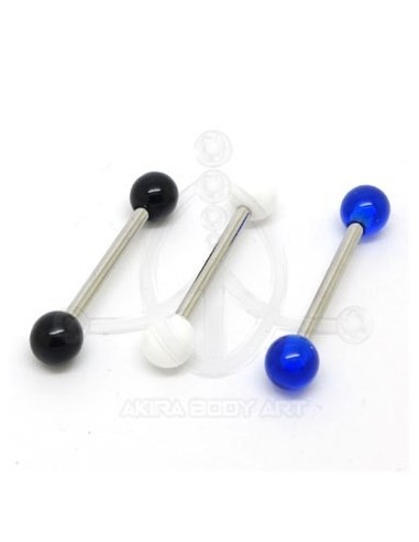 Barbel acero con bolas poliéster