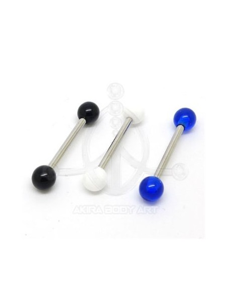 Barbel acero con bolas poliéster Barbel acero con bolas poliéster