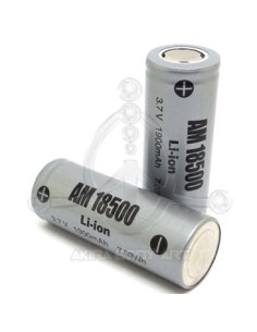 Batería de 1900mAh (3,7V de LI-ION 18500)