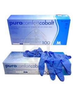 Guantes de Nitrilo AZUL de Pura Comfort