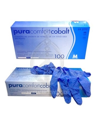 Guantes de Nitrilo AZUL de Pura Comfort