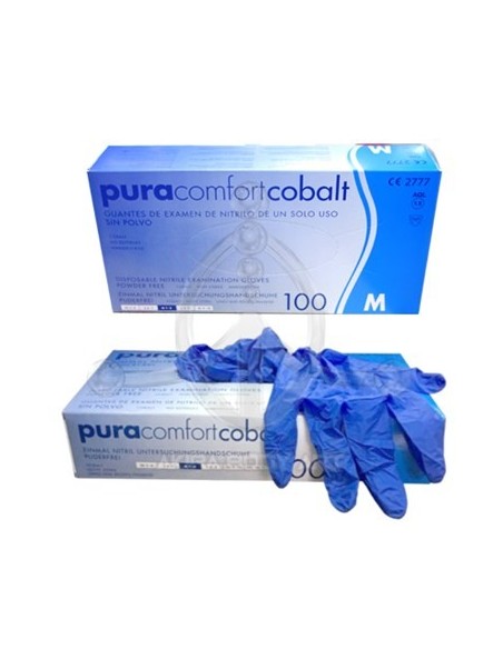 Guantes de Nitrilo AZUL de Pura Comfort Guantes de Nitrilo AZUL de Pura Comfort
