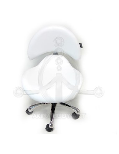 Taburete con Respaldo BLANCO