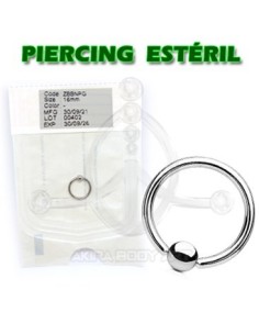 BCR Aro en acero 316L con una bola (ESTÉRIL)