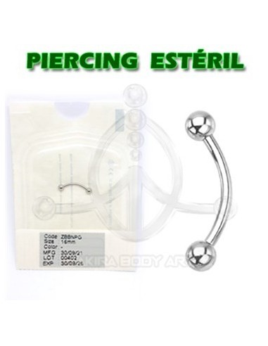 Minibanana de acero 316L (ESTÉRIL)