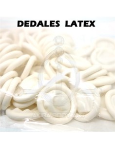 Dedal de latex desechable