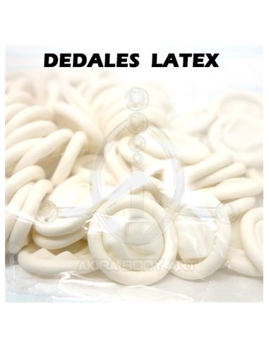 Dedal de latex desechable