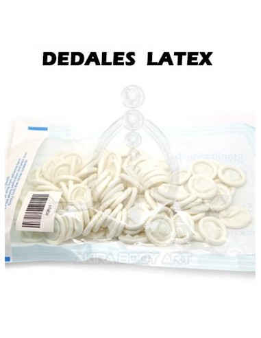 Dedal de latex desechable