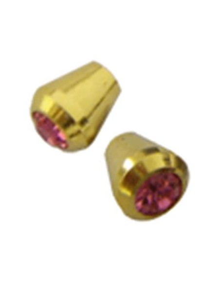 Cono con joya anodizado oro Cono con joya anodizado oro