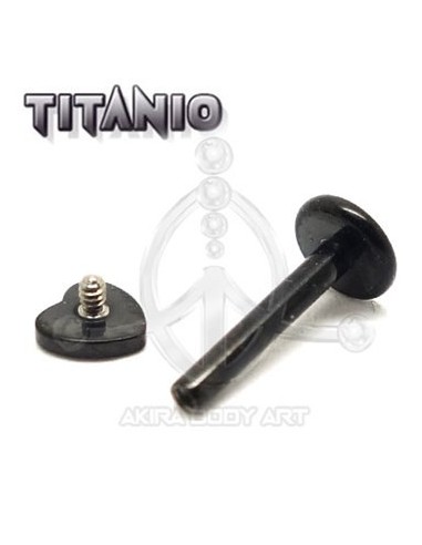 Labret titanio ROSCA INTERNA - CORAZÓN
