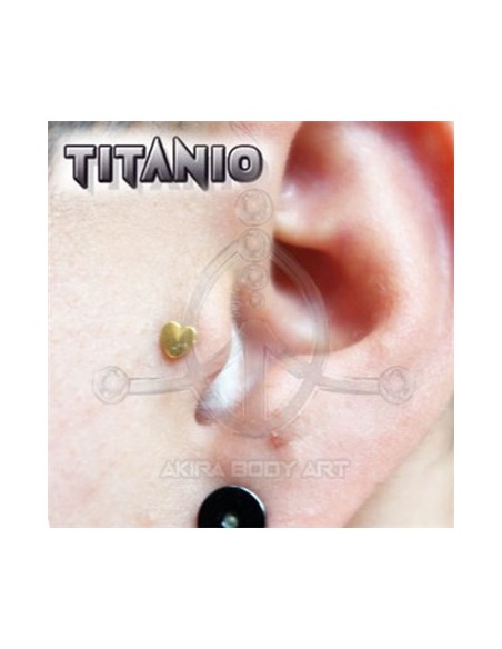 Labret titanio ROSCA INTERNA - CORAZÓN Labret titanio ROSCA INTERNA - CORAZÓN