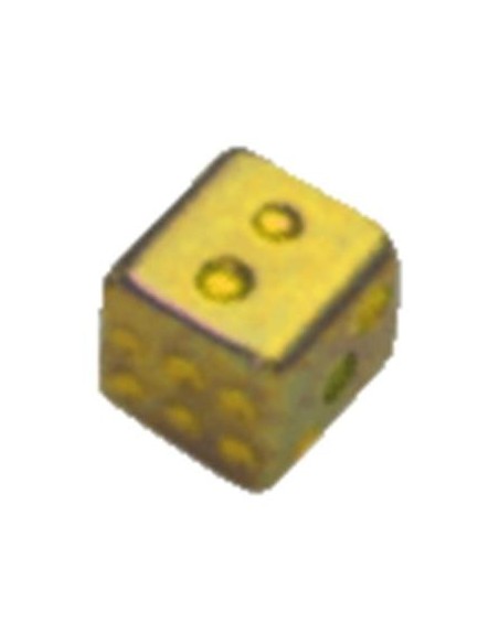 Dado acero anodizado oro