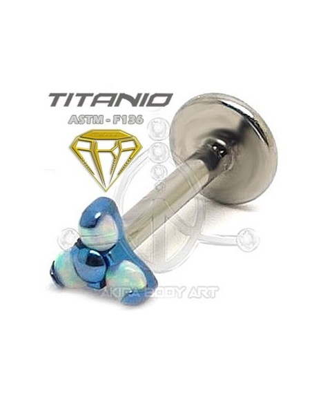 Labret ROSCA INTERNA - 3 Ópalos Labret ROSCA INTERNA - 3 Ópalos