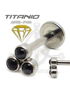 Labret titanio ROSCA INTERNA – Joyas negras 2