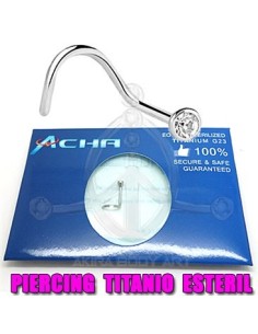 Nostril titanio con Joya (ESTERIL)