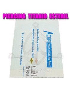 Banana ombligo titanio (ESTÉRIL) 2