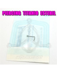 BCR Aro titanio con una bola (ESTÉRIL)