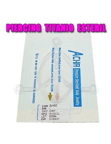 BCR Aro titanio con una bola (ESTÉRIL)