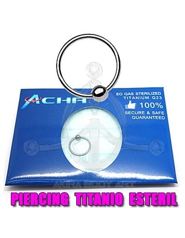 BCR Aro titanio con una bola (ESTÉRIL)