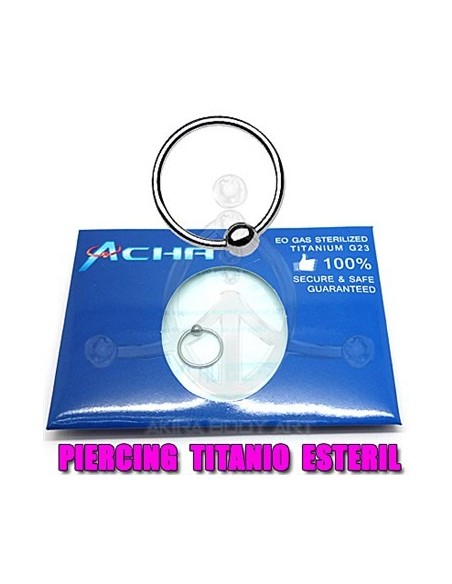 BCR Aro titanio con una bola (ESTÉRIL) BCR Aro titanio con una bola (ESTÉRIL)