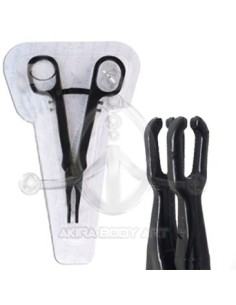 Pinza desechable redonda abierta (ESTÉRIL)