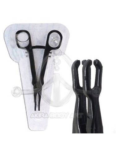 Pinza desechable redonda abierta (ESTÉRIL)