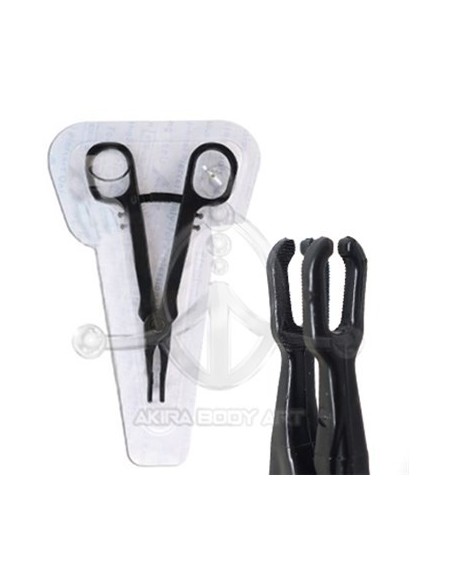 Pinza desechable redonda abierta (ESTÉRIL) Pinza desechable redonda abierta (ESTÉRIL)