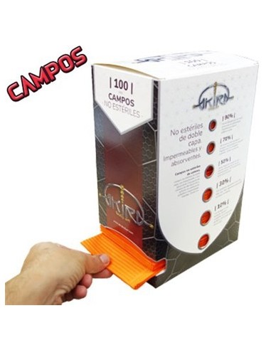 Campos no estériles de colores.