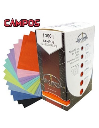 Campos no estériles de colores.