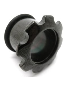 Tunel acero con goma engranaje negro