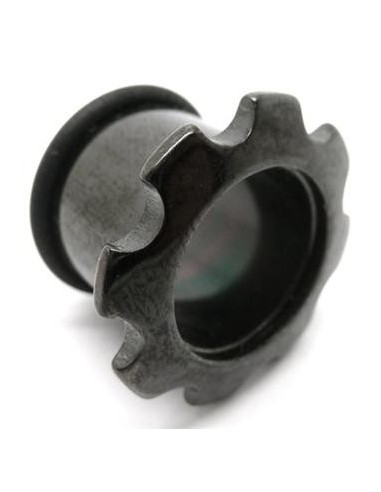 Tunel acero con goma engranaje negro