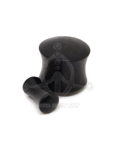 Plug madera de Arang Negro Plug madera de Arang Negro