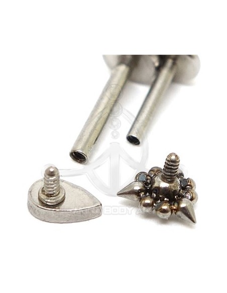 Labret Lágrima joyas (Rosca interna)