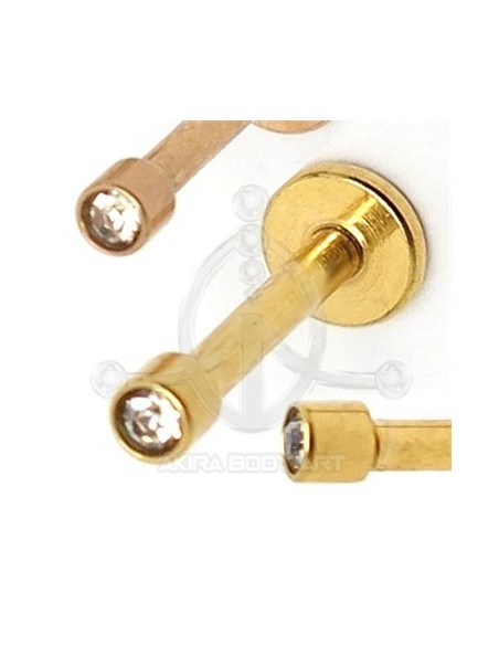 Labret Oro con Joya (Rosca interna) Labret Oro con Joya (Rosca interna)