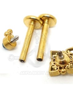 Labret Opalo con 3 Bolas (Rosca interna) 2